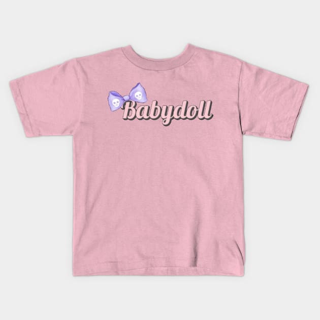 Babydoll bow Kids T-Shirt by Charityb1